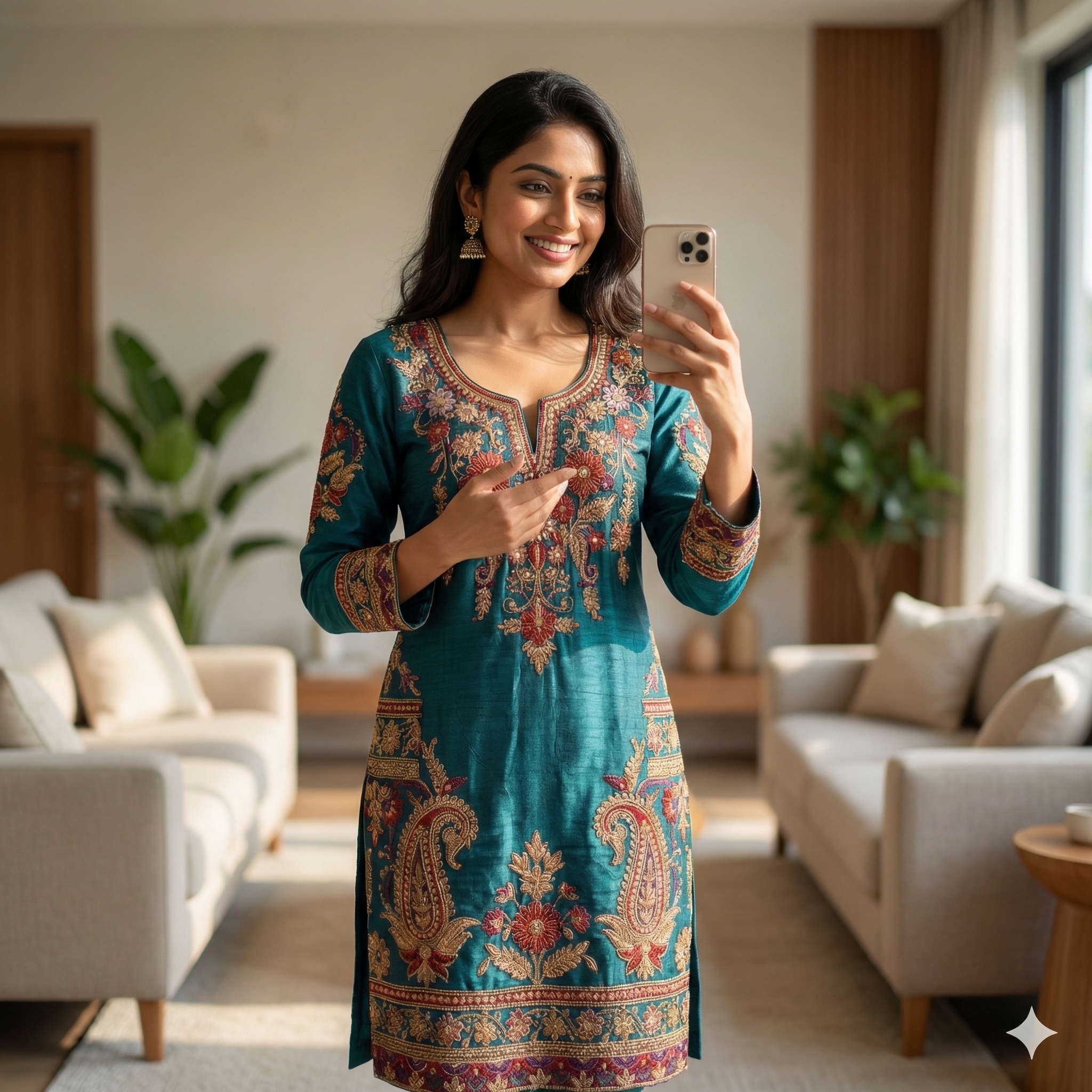 AI generated UGC advertisement showing skincare product in lifestyle setting